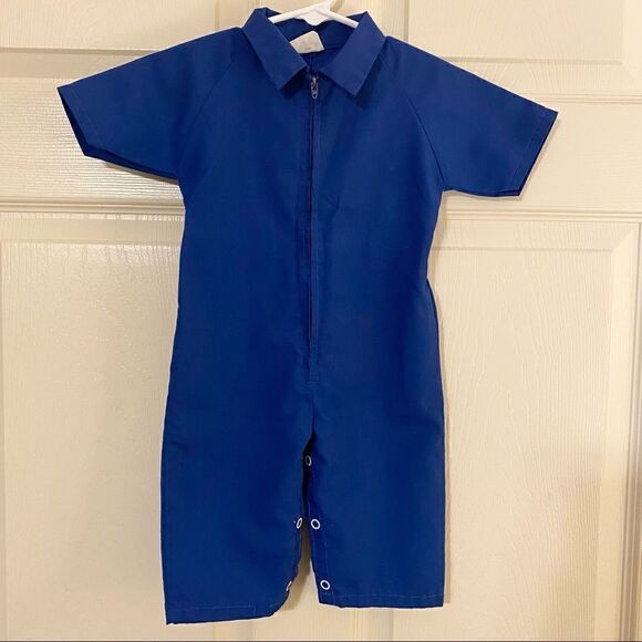 Vintage JCPenny Kids Blue Jumpsuit…Too Cute - Picture 1 of 6